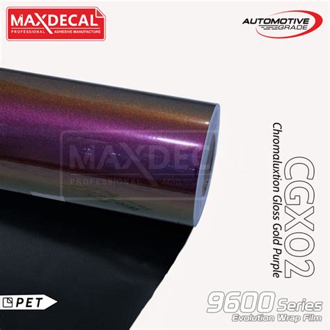 Maxdecal Cgx Chromaluxtion Gold Purple Dunia Warna Stiker