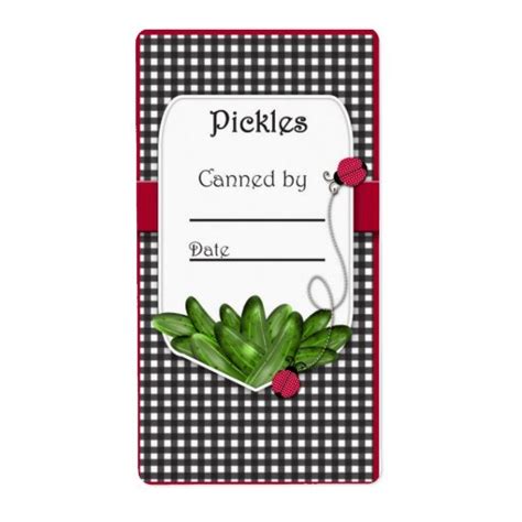 Pickle Canning Jar Labels | Zazzle