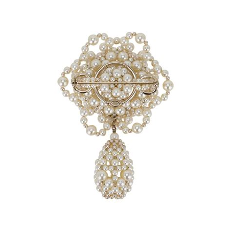 Chanel Brooch Fresh Water Pearl Abstract Camelia Mightychic