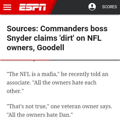 Seriously Though Fuck Dan Snyder R FUCKYOUINPARTICULAR
