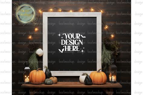 Creepy Halloween Style Frame Mockup Graphic By Thebest Mockup