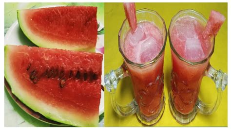 Refreshing Watermelon Juice তরমুজের শরবত।তরমুজের জুস। How To Make Watermelon Juice Youtube