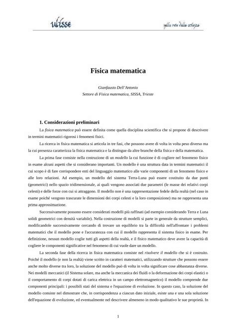 PDF Dell Antonio Storia Della Fisica Matematica PDF DOKUMEN TIPS