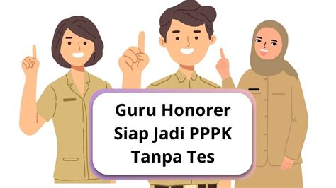 Guru Honorer Siap Jadi Pppk Tanpa Tes Calak Pendidikan