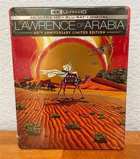 LAWRENCE OF ARABIA 60th Anniversary Steelbook 4K Blu Ray Digital