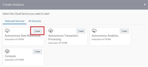 Step By Step Creation Of Oracle Autonomous Data Warehouse Cloud Service