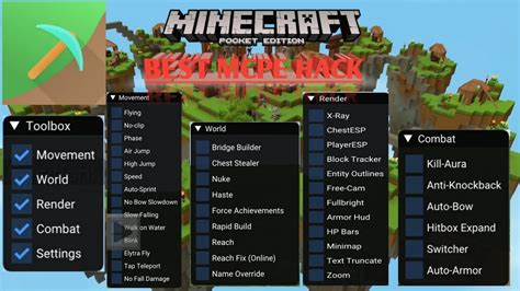 BEST MCPE HACK NEW TOOLBOX NBT KILL AURA XRAY BRIDGE