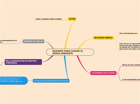 RAZONES PARA CUIDAR EL MEDIO AMBIENTE Mind Map