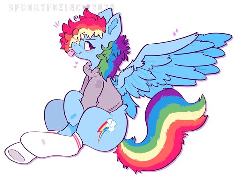 3119466 Safe Artist Spookyfoxinc Rainbow Dash Pegasus Pony G4