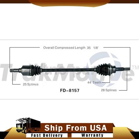 Fits Ford Edge Trakmotive Rear Right Cv Joint Axle