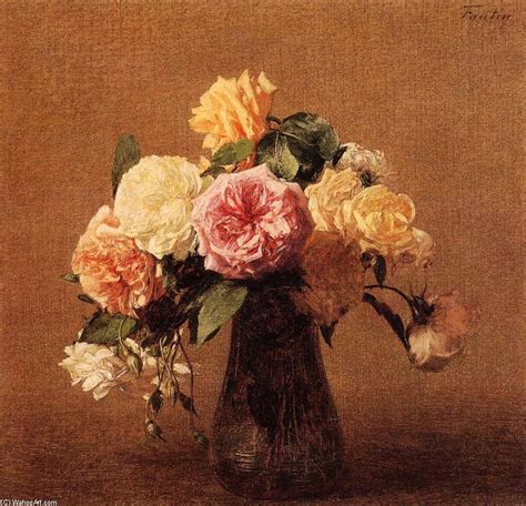 Reproductions D art De Musée Roses 2 de Henri Fantin Latour 1836 1904