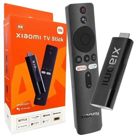 Медиаплеер Xiaomi Mi TV Stick 4K HDR microUSB HDMI черный Android