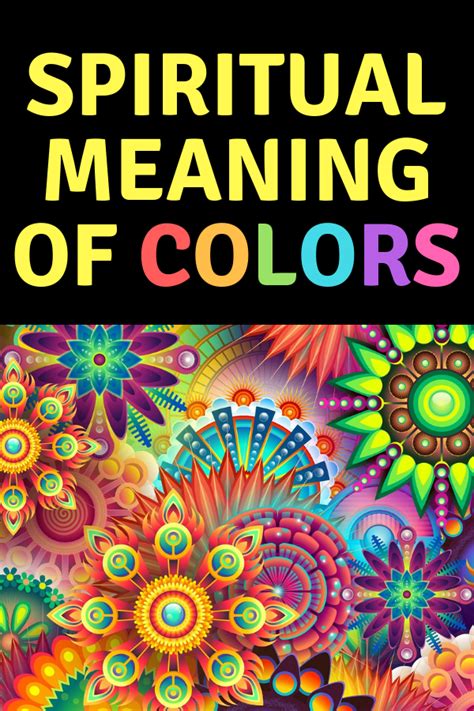 Spiritual Meaning Of Colors Blue Yellow Violet Red Orange Green