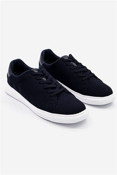 Buy Ben Sherman Men Hardie Knit Lace Up Shoes Navy Online Brands For Less