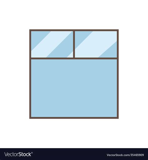 Isolated glass window design Royalty Free Vector Image