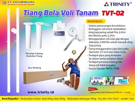 Tiang Voli Tanam Tvt Trinity