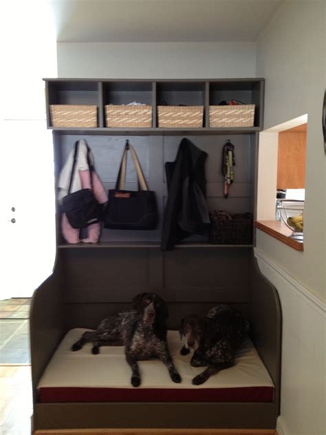 Diy Built In Dog Bedstorage Unit Built In Dog Bed Dog Bed Storage Home