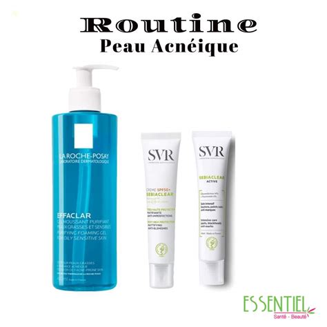 Routine Peau Acn Ique La Roche Posay Svr Sebiaclear Active Et Spf