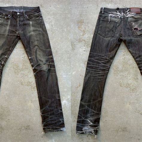 Nice Fade On These Black Raw Denims Denim Inspiration Raw Denim Denim Jeans Fashion