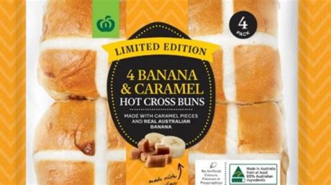 Woolworths Releases New Banana And Caramel Hot Cross Buns Flavour