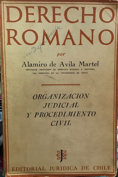 Derecho Romano Organizaci N Judicial Y Procedimiento Civil By Avila