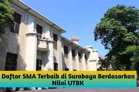 DAFTAR 10 SMA TERBAIK DI SURABAYA BERDASARKAN NILAI UTBK TERTINGGI CEK