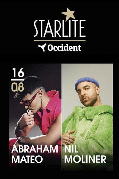 Concierto Abraham Mateo Nil Moliner Starlite Festival Occident