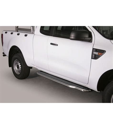 Juego Estriberas De Plataforma En Acero De Pick Up Ford Ranger T6 4x4