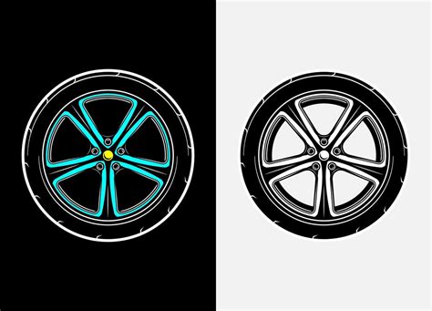 Cores De Roda De Carro - Roda De Cores Em Branco Para Impressao Raio Redondo E Arranjo De