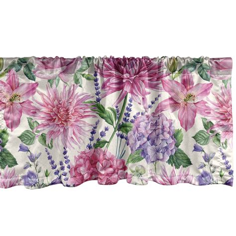 Vintage Flowers Window Valance Springtime Inspirations Chrysanthemum