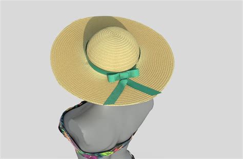 Bikini And Hat 3D Model By Alenfsl
