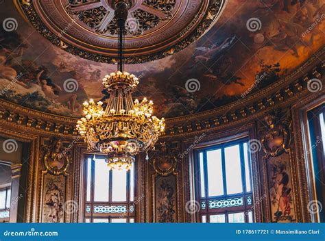 Paris, France - NOV 30, 2013: Interior of the Palais Garnier Opera Garnier. Interior View of the ...