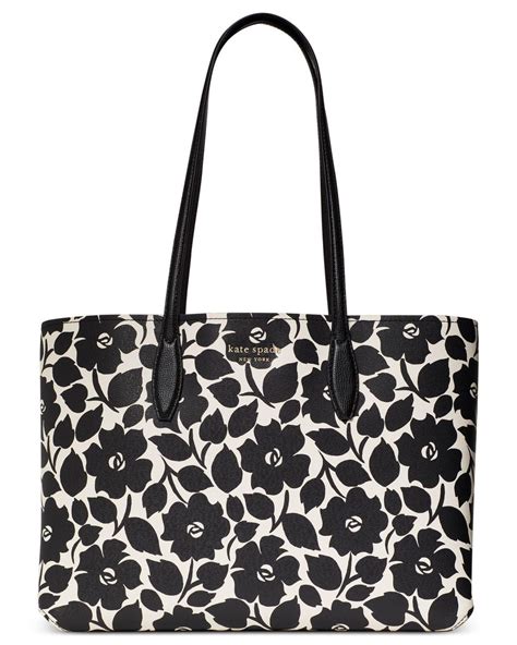 Kate Spade All Day Rosy Garden Large Tote In Black Lyst