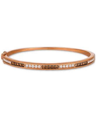 Le Vian Chocolate Diamond Nude Diamond Bangle Bracelet 1 1 10 Ct T W In 14k Rose Gold