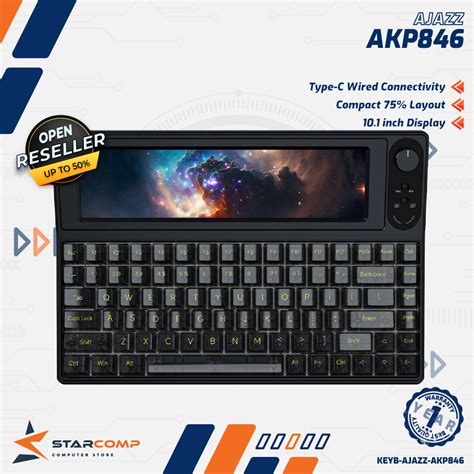 Jual Ajazz Akp Gasket Hot Swappable Qmk Via Wired Mechanical Keyboard Ajazz Akp