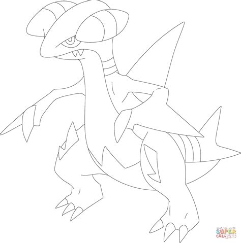 Mega Pokemon Coloring Pages Gabite Educative Printable Porn Sex Picture