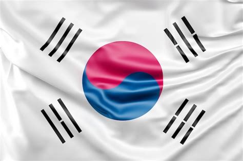 Flagge Von Südkorea Kostenlose Foto