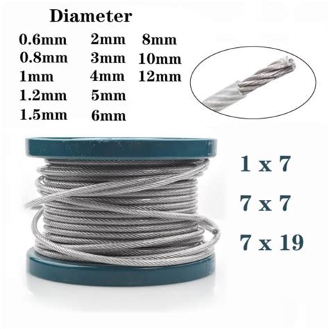 Stainless Steel Wire Rope Cable Pvc Clear Plastic Coated Mm Mm