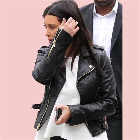 Kim Kardashian Leather Jacket - AirBorne Jacket