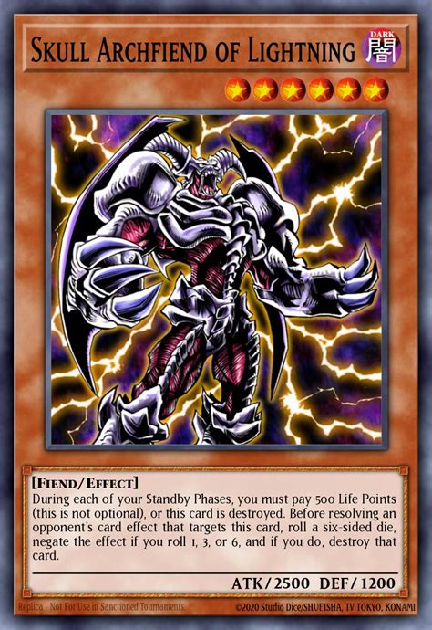 Skull Archfiend Of Lightning Card Information Yu Gi Oh Database