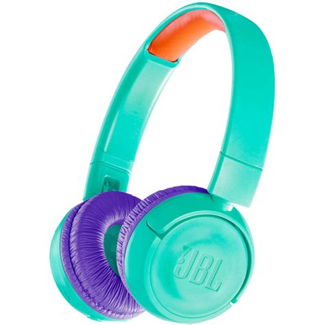 Цветные беспроводные наушники HP JBL JR300 BT Turquoise/Purple с ...