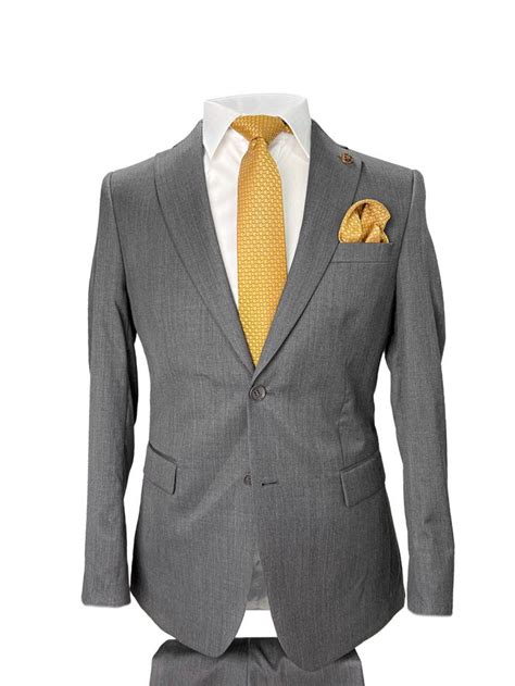 Grey Official Suit Kiing Mallow Clothing Store