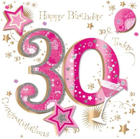 Large Luxury Handmade 30th Birthday Card Female For Sale Online Ebay