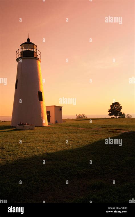 Sunset Turkey Point Lighthouse Elk Neck State Park Northeast