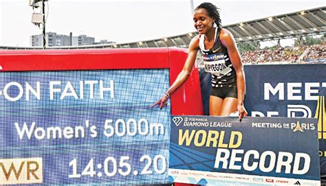 New Age Kipyegon Breaks 5000m World Record