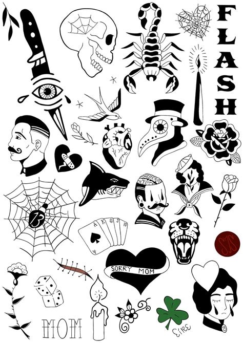 American Traditional Tattoo Flash Etsy In 2023 Traditional Tattoo