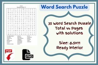 Kdp Assorted Word Search Interior Graphic By Sunday Design Creative