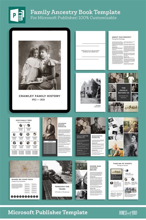 Ancestry Book Template Family Tree Family History and Genealogy ...