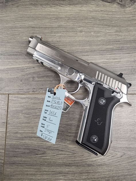 Taurus PT92 9mm Stainless Steel Beretta 92 Clone G3 Firearms