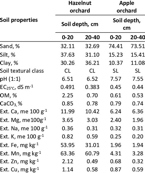 Some Physical And Chemical Properties Of The Soils At The Beginning Of